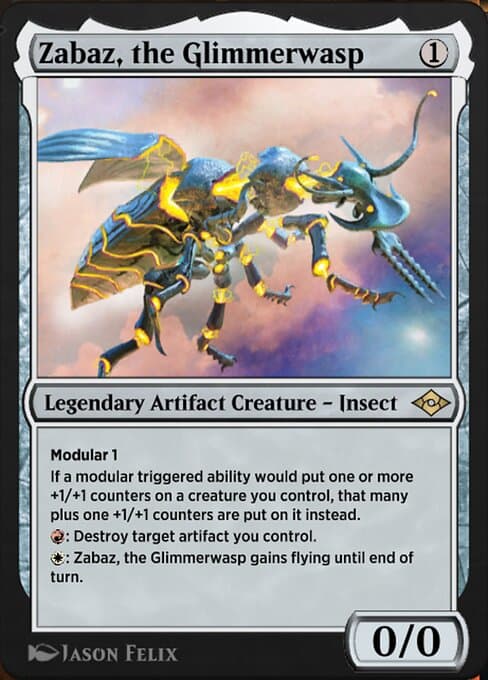Zabaz, the Glimmerwasp #762 – Jumpstart: Historic Horizons Zabaz, the Glimmerwasp from Jumpstart: Historic Horizons (Rare)