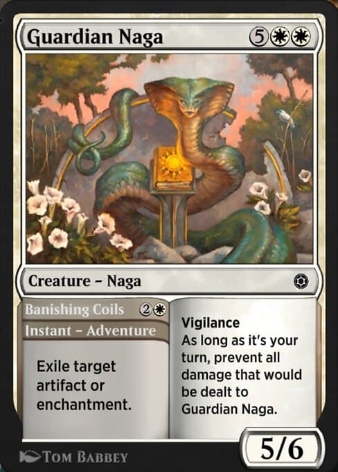 Guardian Naga // Banishing Coils #90 – Alchemy Horizons: Baldur's Gate Guardian Naga // Banishing Coils from Alchemy Horizons: Baldur's Gate (Common)