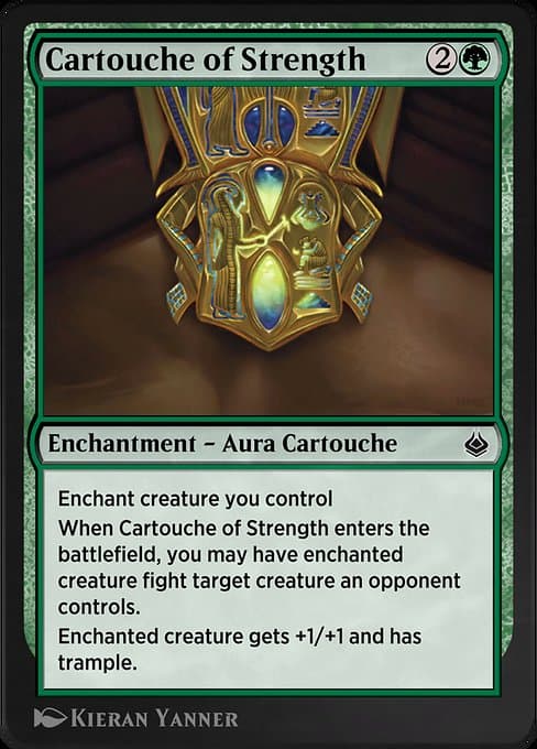 Cartouche of Strength #184 – Amonkhet Remastered Cartouche of Strength from Amonkhet Remastered (Common)