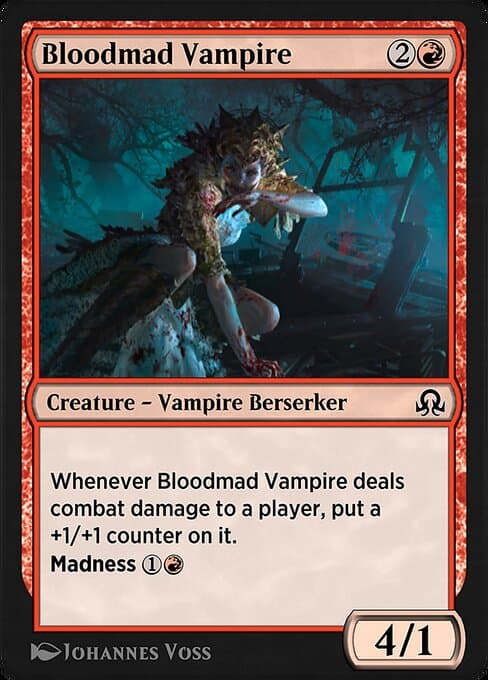 Bloodmad Vampire #145 – Shadows over Innistrad Remastered Bloodmad Vampire from Shadows over Innistrad Remastered (Common)